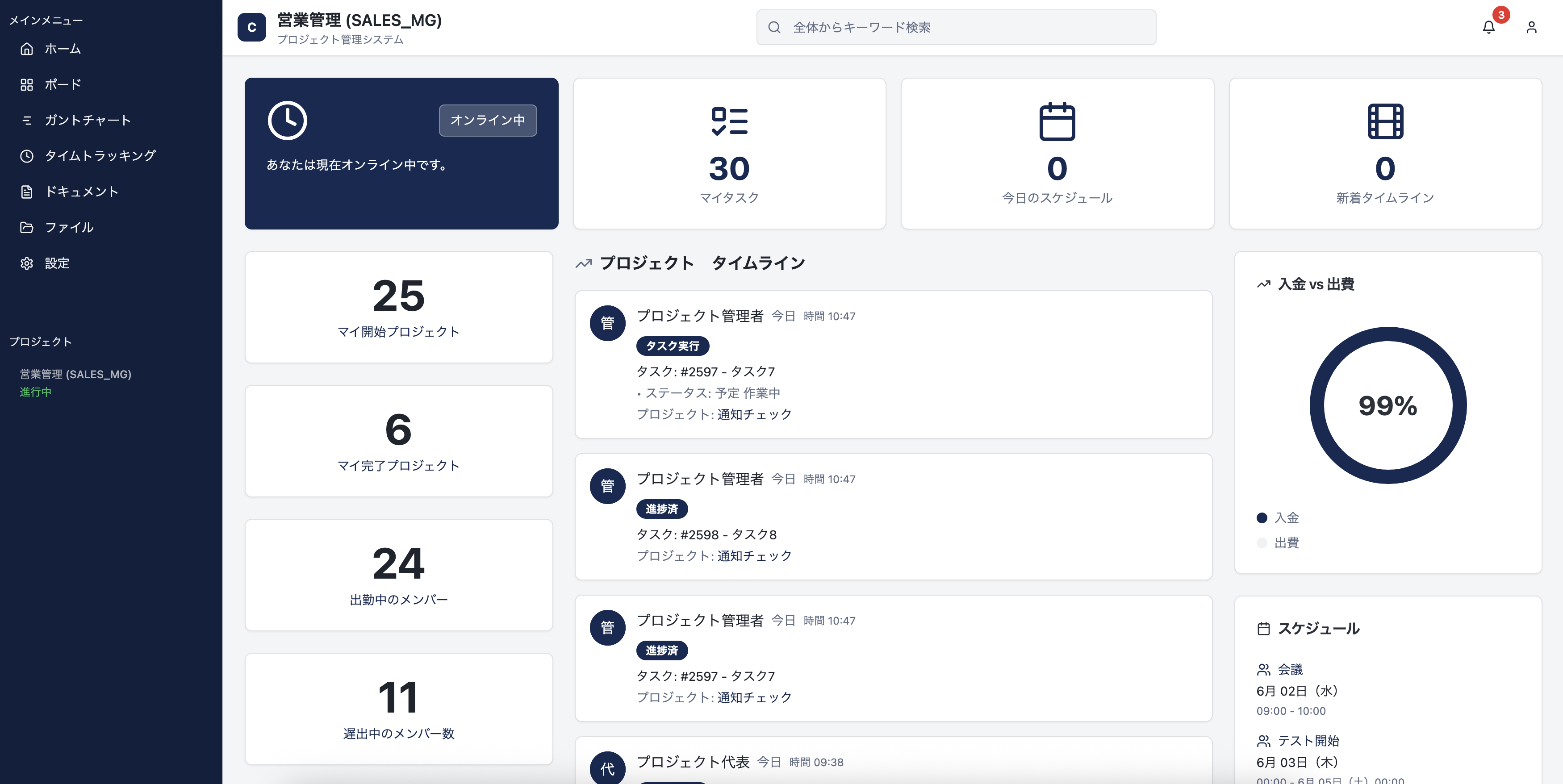 プロジェクト管理ツール