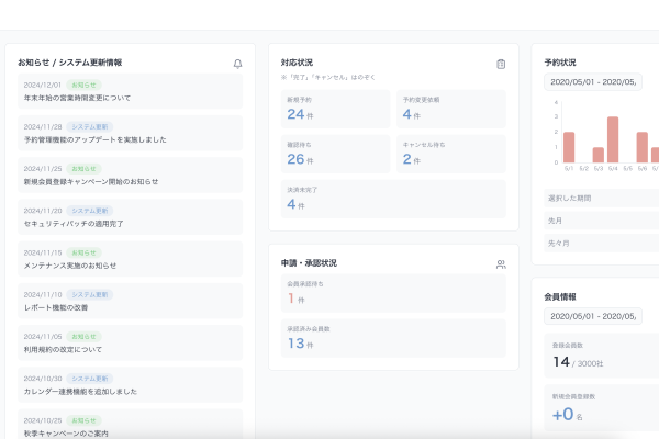予約・イベント管理システム